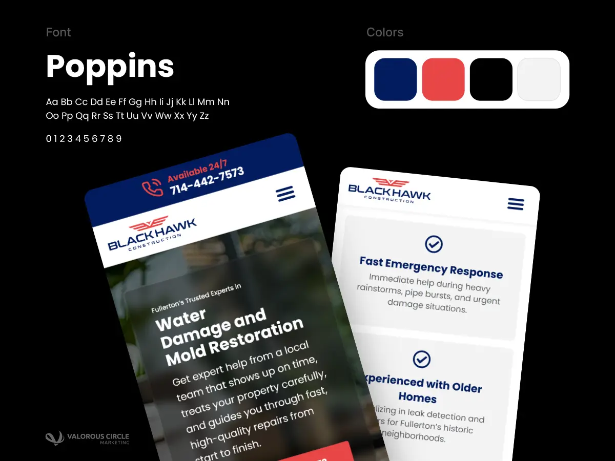 Mobile website and branding