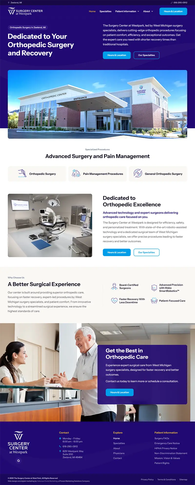 Homepage layout